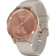 Garmin Vívomove 3S rose gold színű csattal, fehér