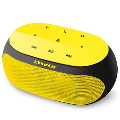 AWEI Y200 hordozható Bluetooth hangszóró Sárga