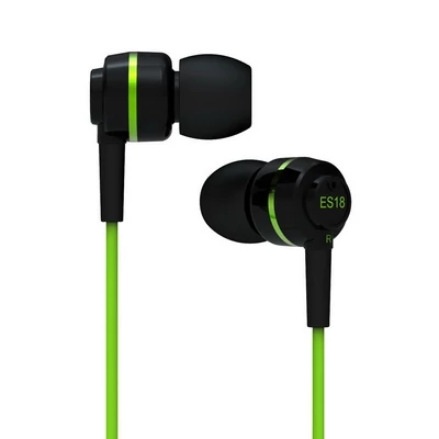 SoundMAGIC ES18 In-Ear fülhallgató Fekete-Zöld