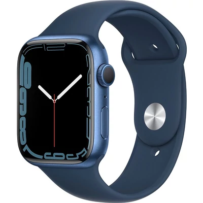 Apple Watch Series 7 GPS 45 mm alumínium tok+ indigókék sportszíj, kék