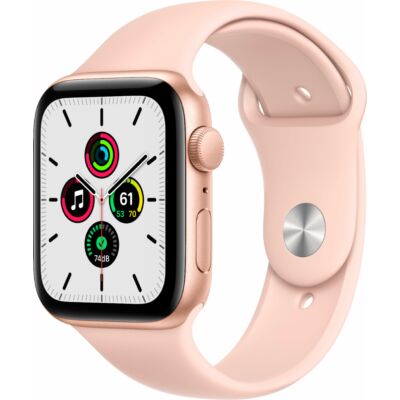 Apple Watch SE GPS 44mm + rózsaszín sportszíj arany