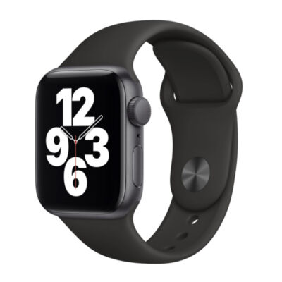 Apple Watch SE GPS 44mm + fekete sportszíj fekete