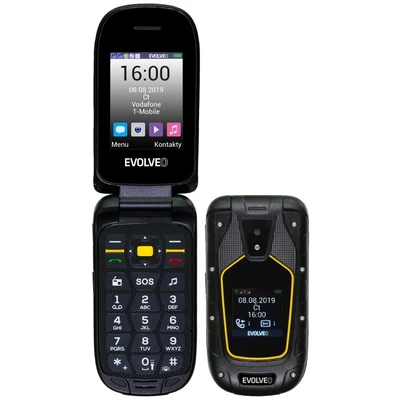 EVOLVEO SGP-F5 Dual Sim fekete-sárga